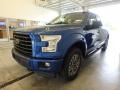 2017 Lightning Blue Ford F150 XLT SuperCab 4x4  photo #4
