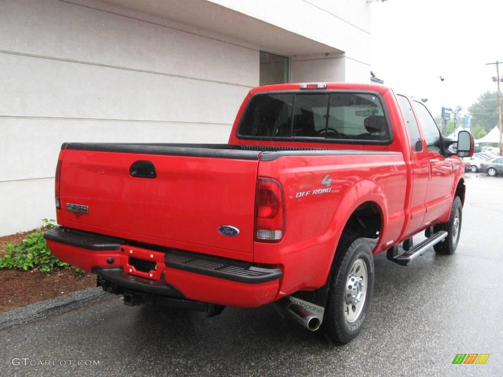 2006 F250 Super Duty FX4 SuperCab 4x4 - Red Clearcoat / Dark Flint photo #3