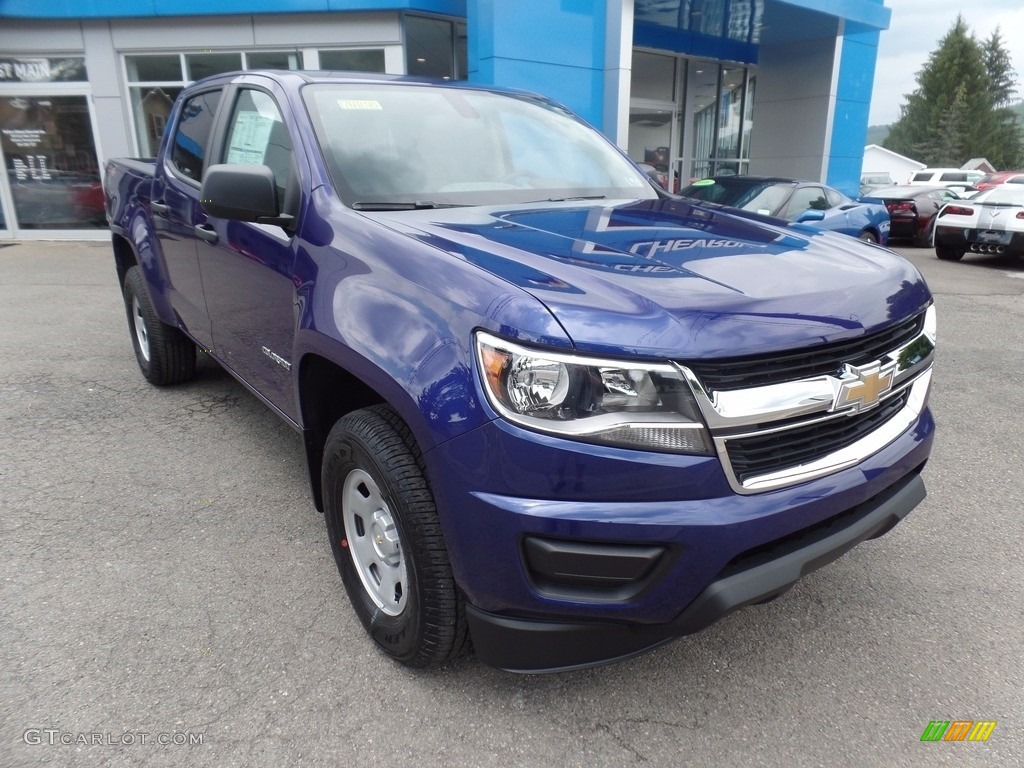 2017 Colorado WT Crew Cab 4x4 - Laser Blue Metallic / Jet Black/­Dark Ash photo #1