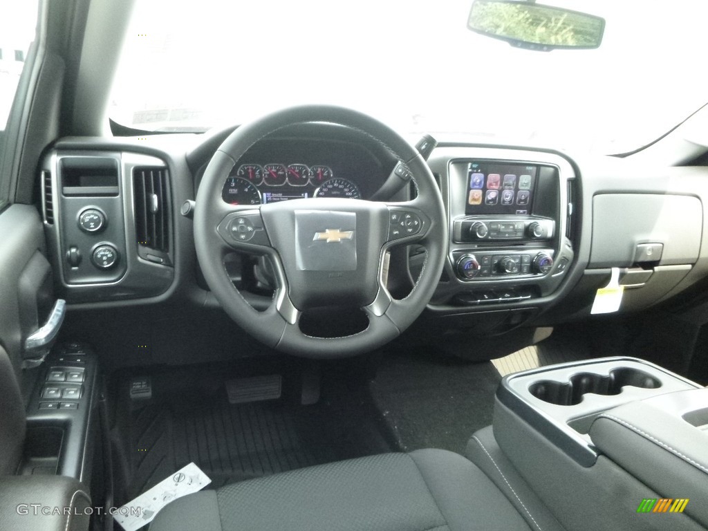 2018 Chevrolet Silverado 1500 LT Double Cab 4x4 Jet Black Dashboard Photo #121749724