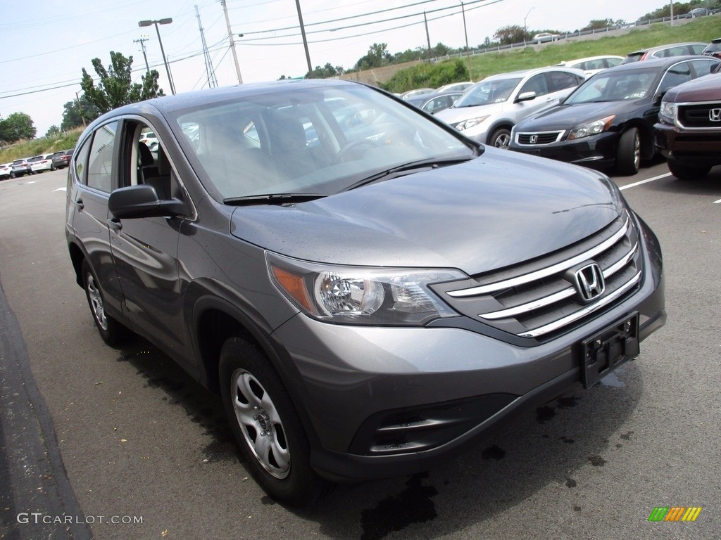 2014 CR-V LX AWD - Polished Metal Metallic / Gray photo #7