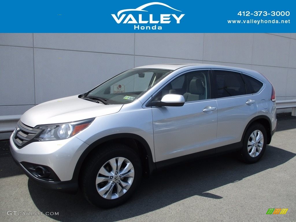 2014 CR-V EX AWD - Alabaster Silver Metallic / Gray photo #1
