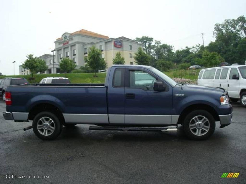 2006 F150 XLT Regular Cab - Medium Wedgewood Blue Metallic / Medium/Dark Flint photo #8