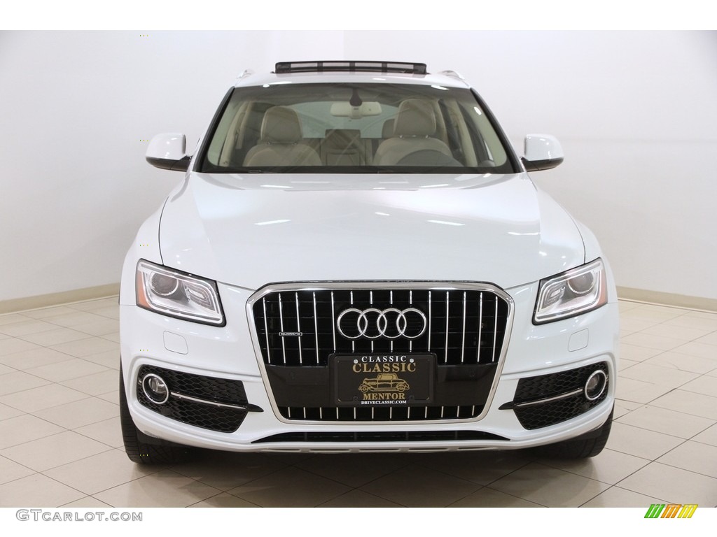 2016 Q5 3.0 TFSI Premium Plus quattro - Glacier White Metallic / Pistachio Beige photo #2