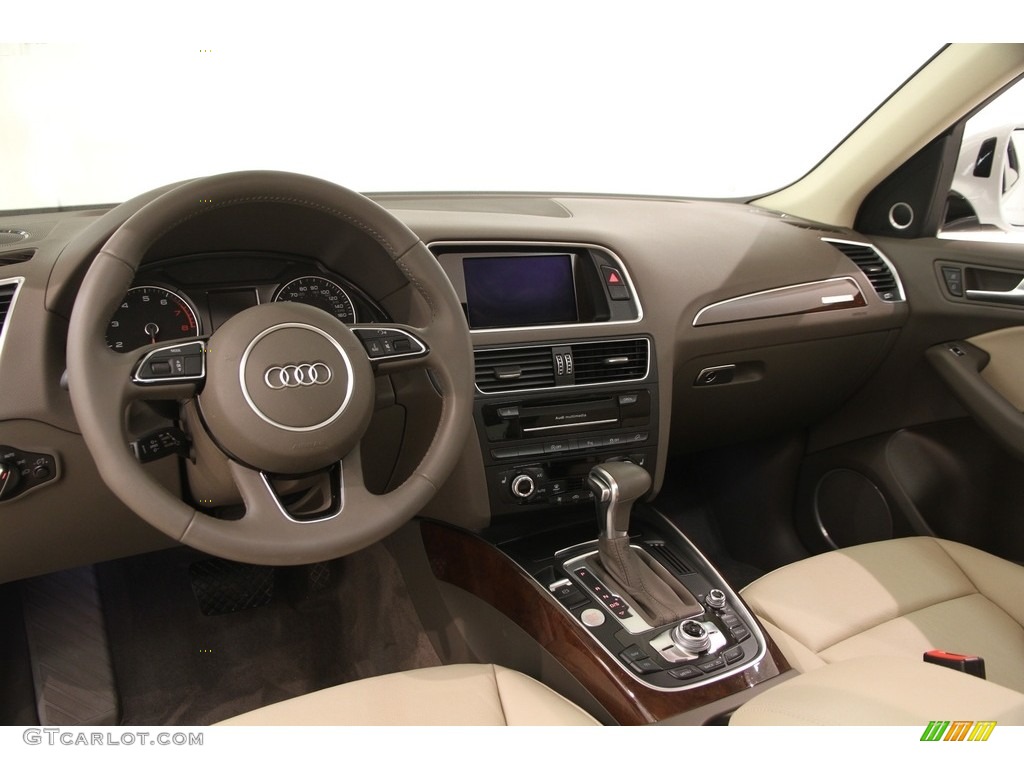 2016 Q5 3.0 TFSI Premium Plus quattro - Glacier White Metallic / Pistachio Beige photo #6