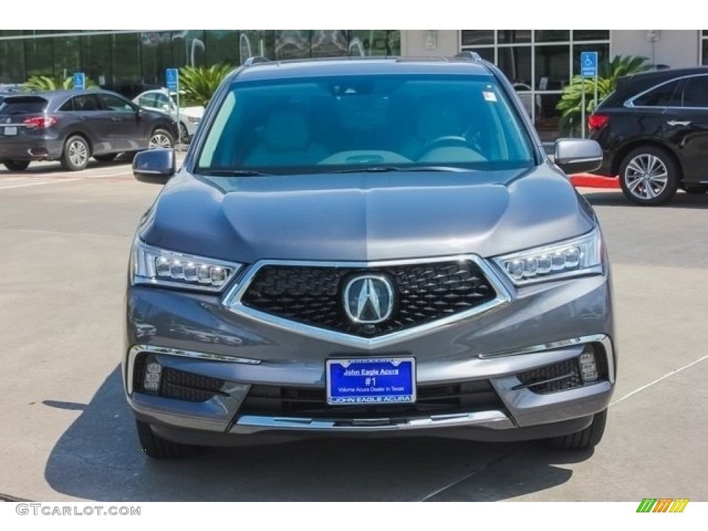 2017 MDX Sport Hybrid SH-AWD - Modern Steel Metallic / Graystone photo #2