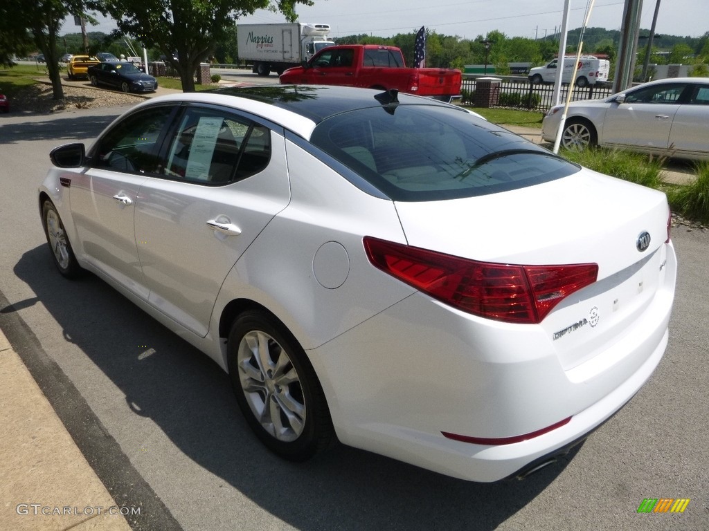 2013 Optima EX - Snow White Pearl / Beige photo #7