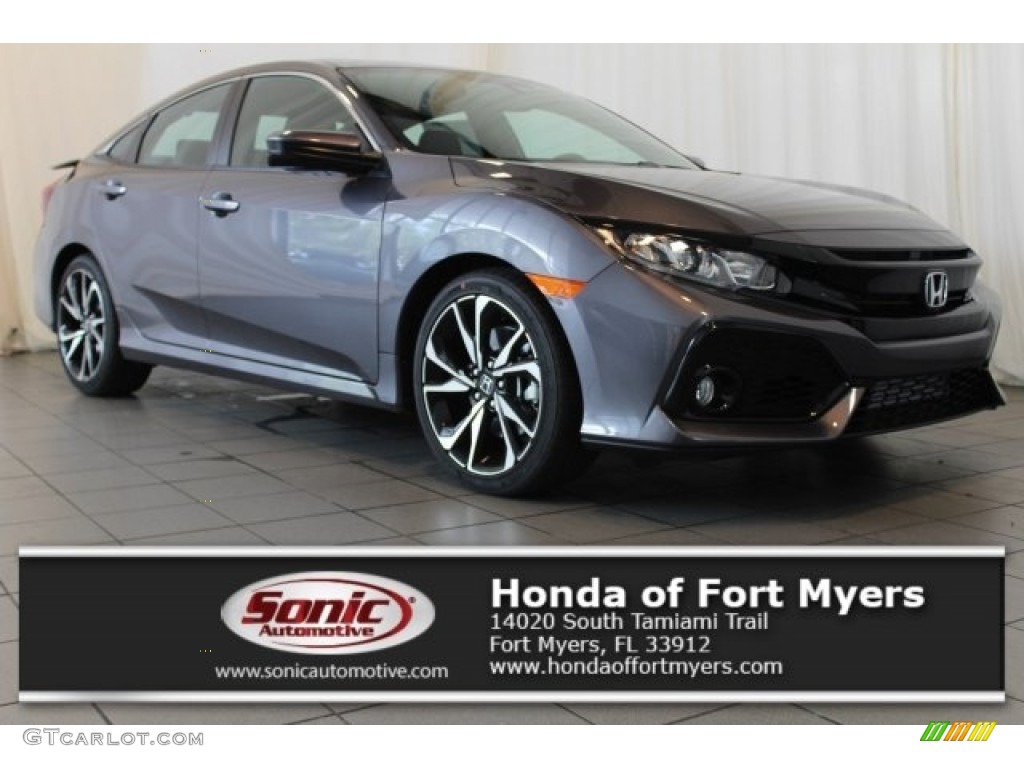 2017 Civic Si Sedan - Modern Steel Metallic / Black photo #1