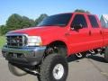 2003 Red Clearcoat Ford F250 Super Duty XLT Crew Cab 4x4  photo #5