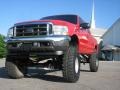 2003 Red Clearcoat Ford F250 Super Duty XLT Crew Cab 4x4  photo #7