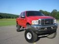 2003 Red Clearcoat Ford F250 Super Duty XLT Crew Cab 4x4  photo #9
