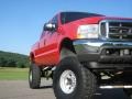 2003 Red Clearcoat Ford F250 Super Duty XLT Crew Cab 4x4  photo #10