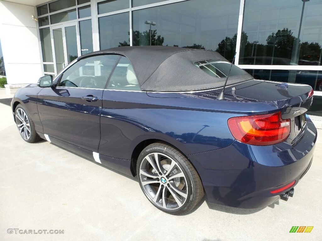 2017 2 Series 230i xDrive Convertible - Deep Sea Blue Metallic / Oyster photo #2