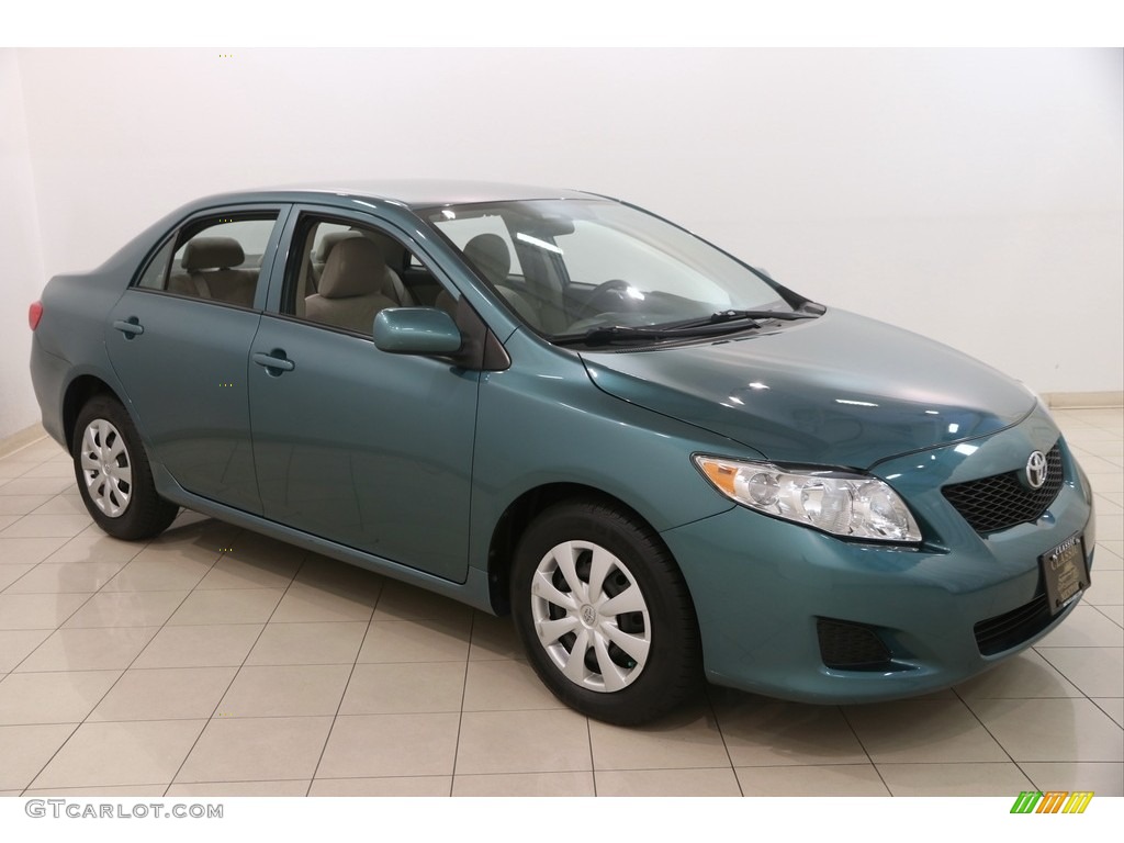 2009 Corolla LE - Capri Sea Green Metallic / Bisque photo #1