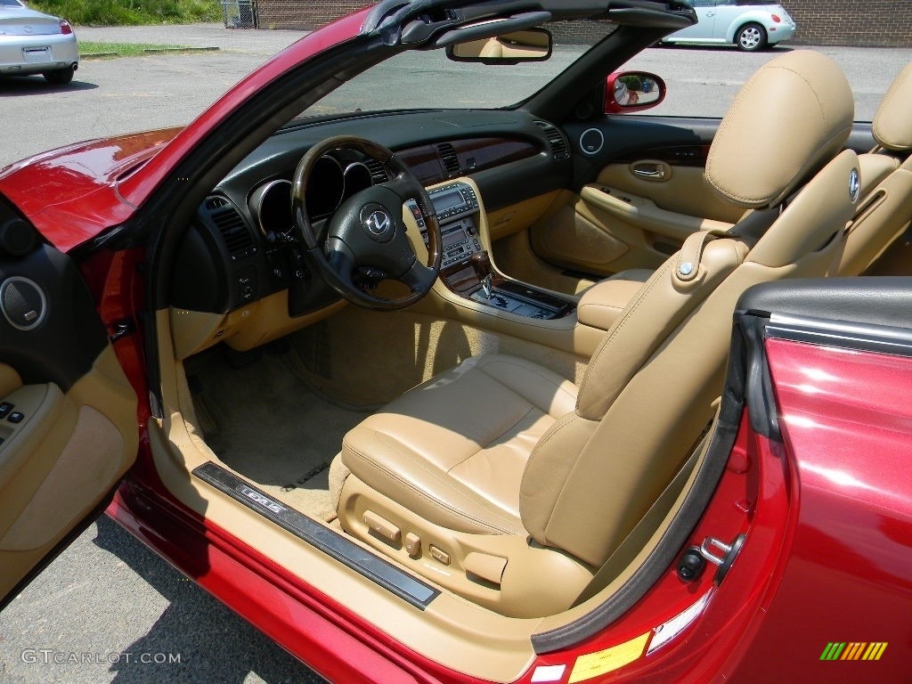 2008 SC 430 Convertible - Matador Red Mica / Ecru photo #18