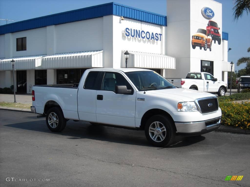 2008 F150 XLT SuperCab - Oxford White / Medium/Dark Flint photo #1