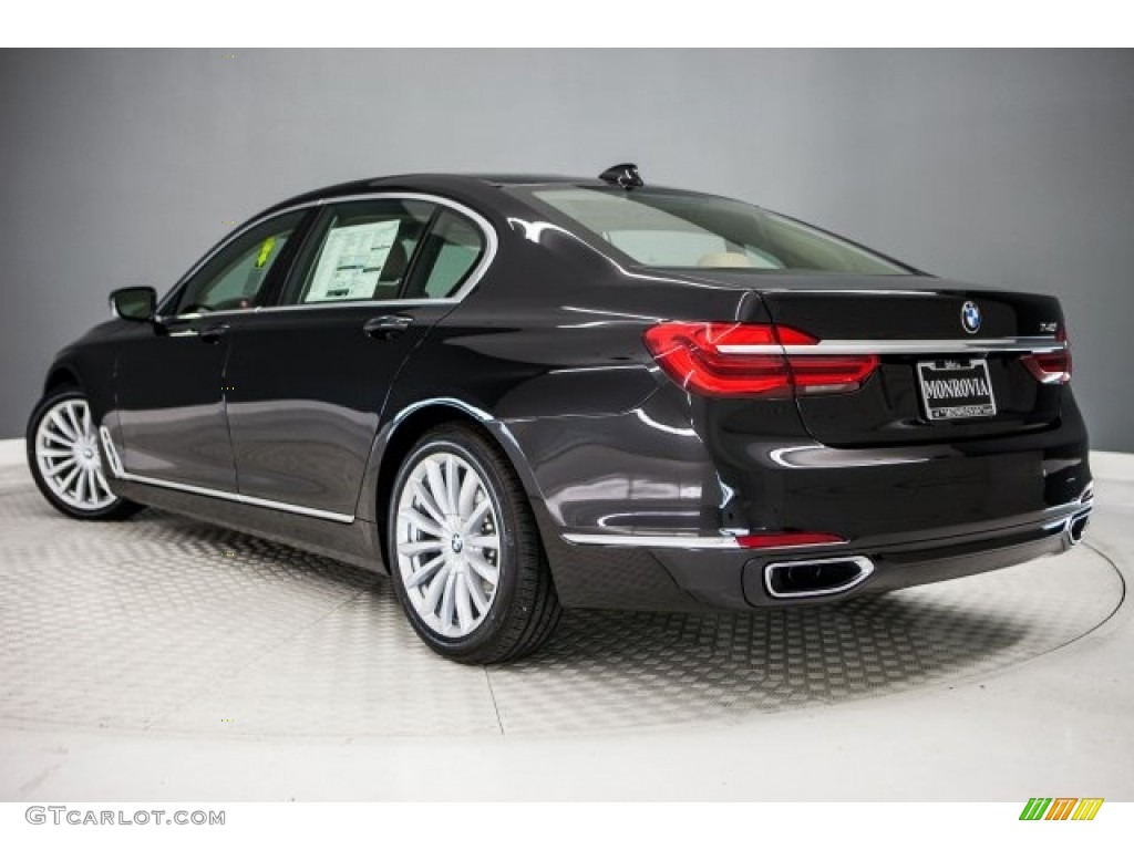 2018 7 Series 740i Sedan - Black Sapphire Metallic / Zagora Beige photo #3