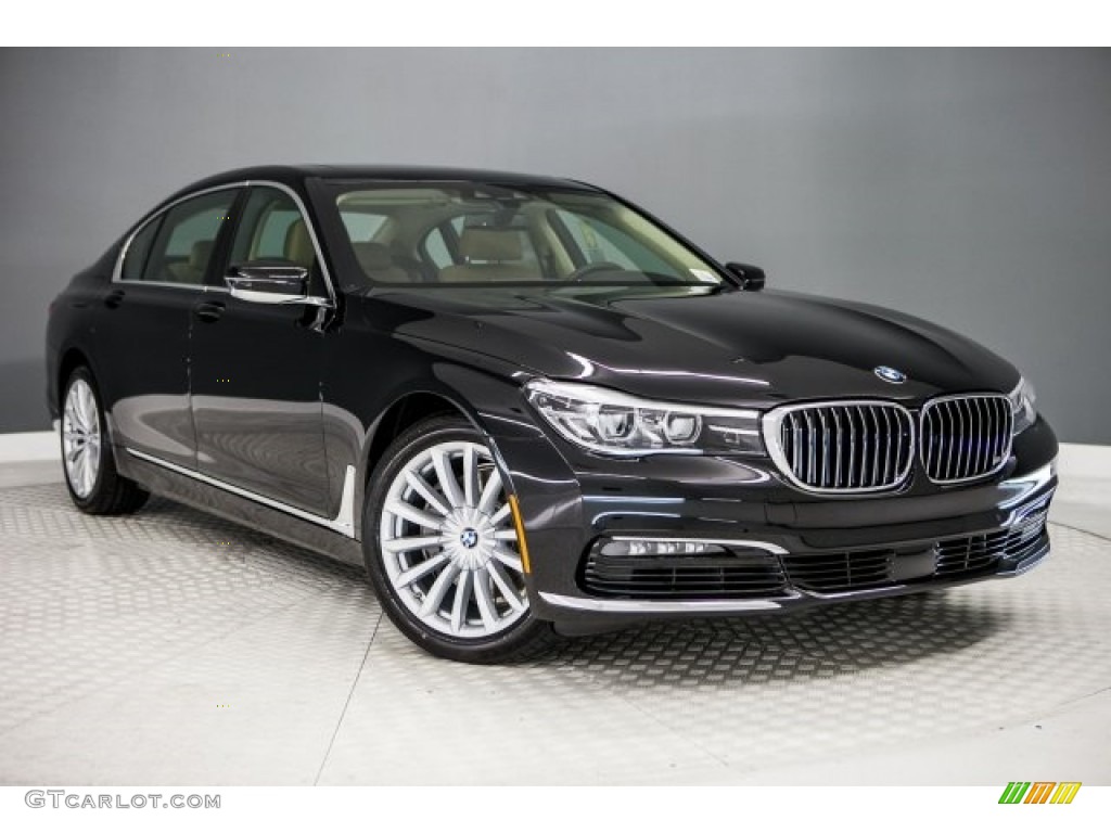 2018 7 Series 740i Sedan - Black Sapphire Metallic / Zagora Beige photo #12