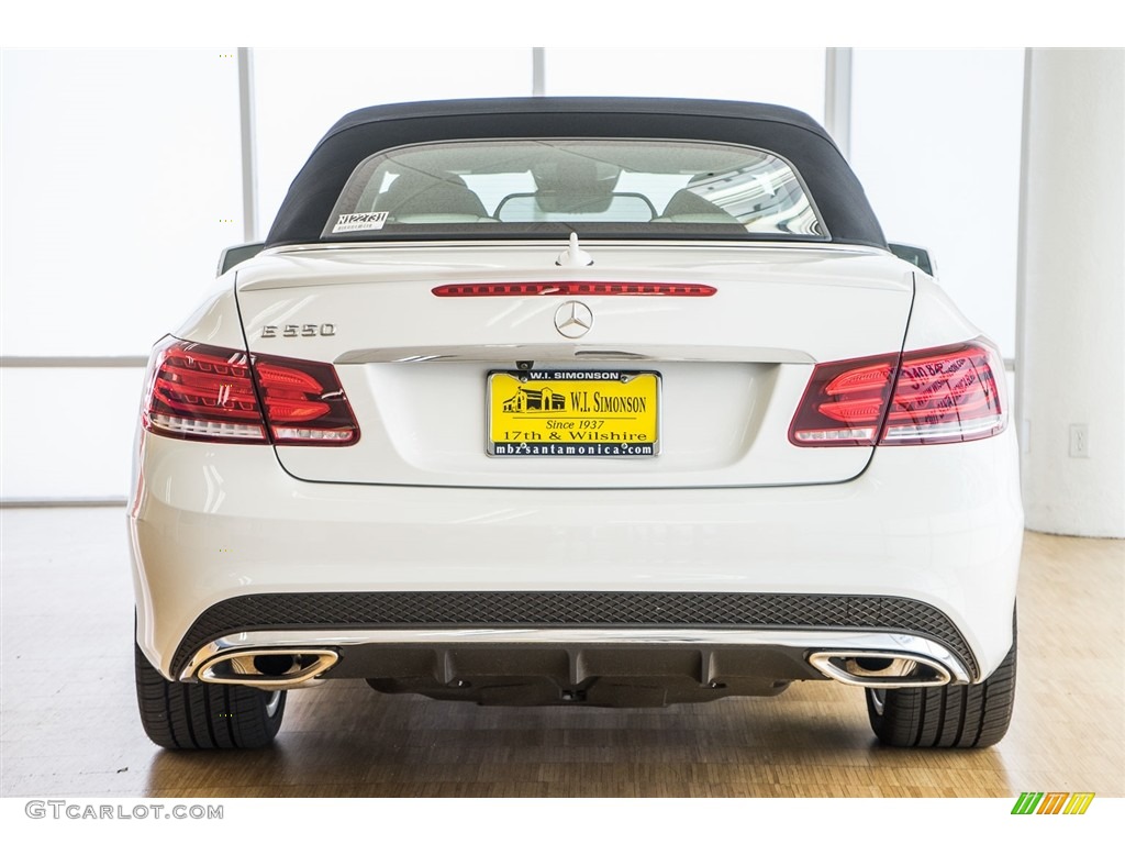 2016 E 550 Cabriolet - Polar White / Crystal Grey/Black photo #4