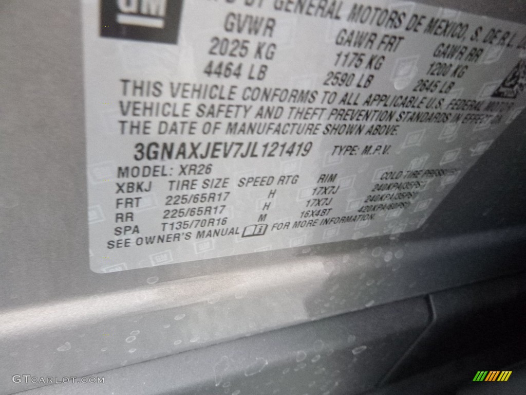 2018 Equinox LT - Pepperdust Metallic / Jet Black photo #16