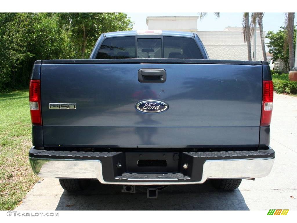 2004 F150 XLT SuperCab 4x4 - Medium Wedgewood Blue Metallic / Tan photo #10