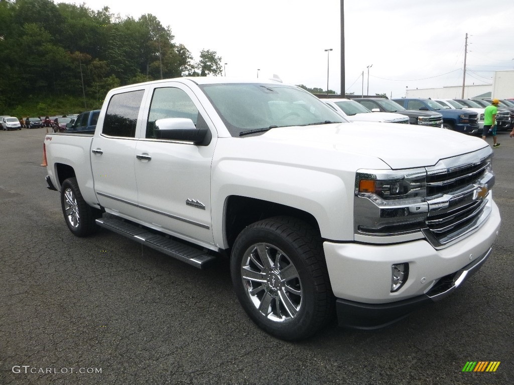 2017 Silverado 1500 High Country Crew Cab 4x4 - Iridescent Pearl Tricoat / High Country Saddle photo #7