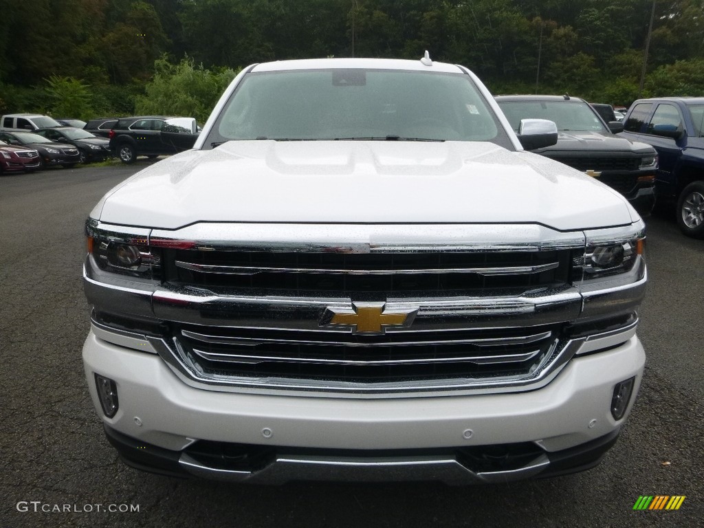 2017 Silverado 1500 High Country Crew Cab 4x4 - Iridescent Pearl Tricoat / High Country Saddle photo #8