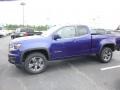 2017 Laser Blue Metallic Chevrolet Colorado WT Extended Cab 4x4  photo #2