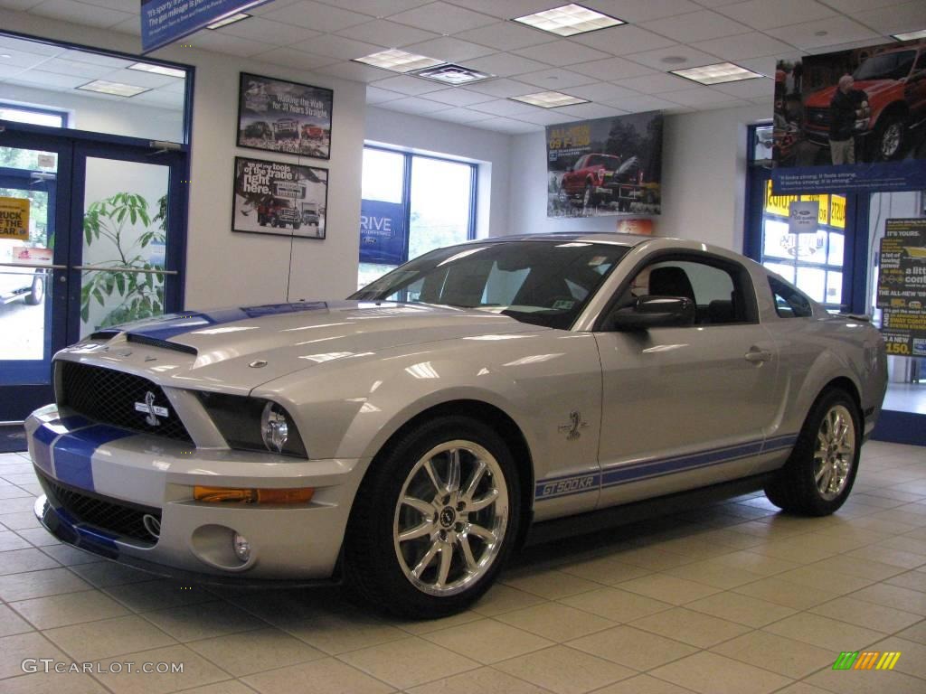 2008 Mustang Shelby GT500KR Coupe - Brilliant Silver Metallic / Black photo #1