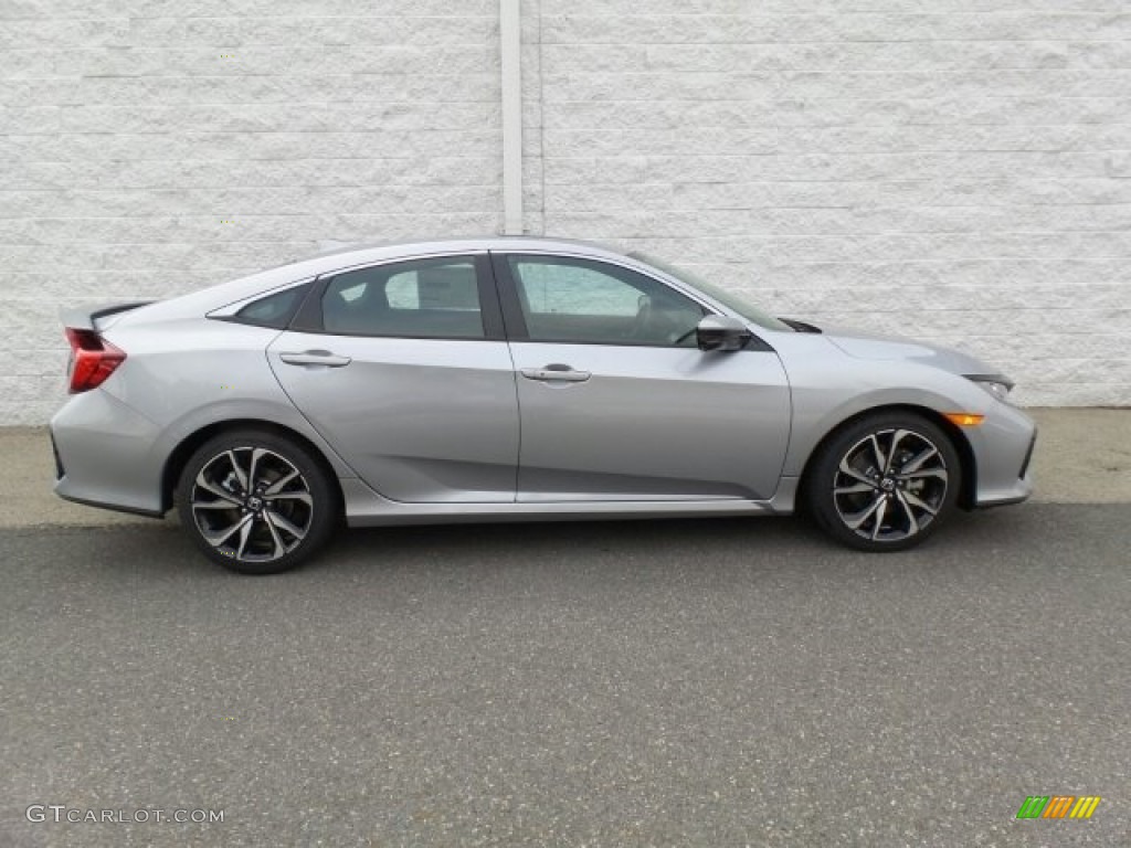 2017 Civic Si Sedan - Lunar Silver Metallic / Black photo #2