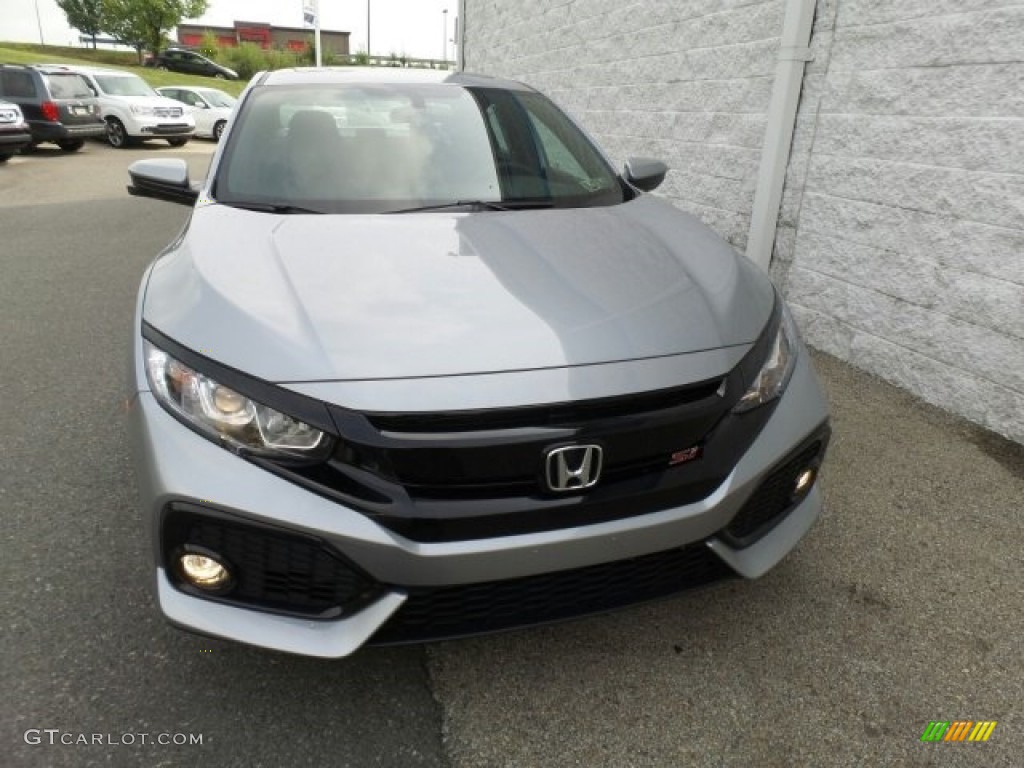 2017 Civic Si Sedan - Lunar Silver Metallic / Black photo #4