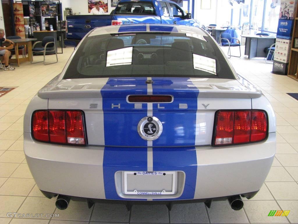 2008 Mustang Shelby GT500KR Coupe - Brilliant Silver Metallic / Black photo #12