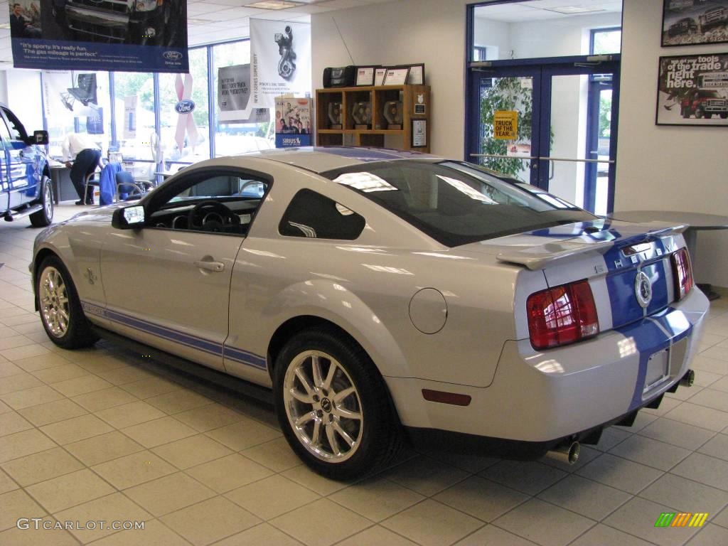 2008 Mustang Shelby GT500KR Coupe - Brilliant Silver Metallic / Black photo #13
