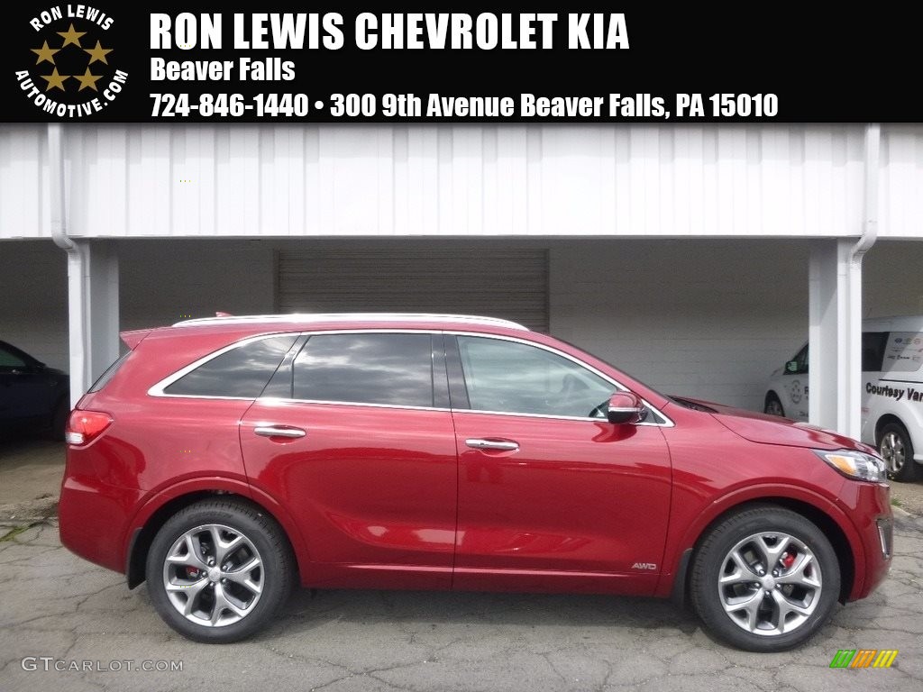 2018 Sorento SX AWD - Remington Red / Black photo #1