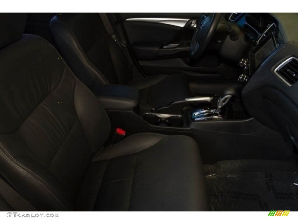 2014 Civic EX-L Sedan - Crystal Black Pearl / Black photo #17