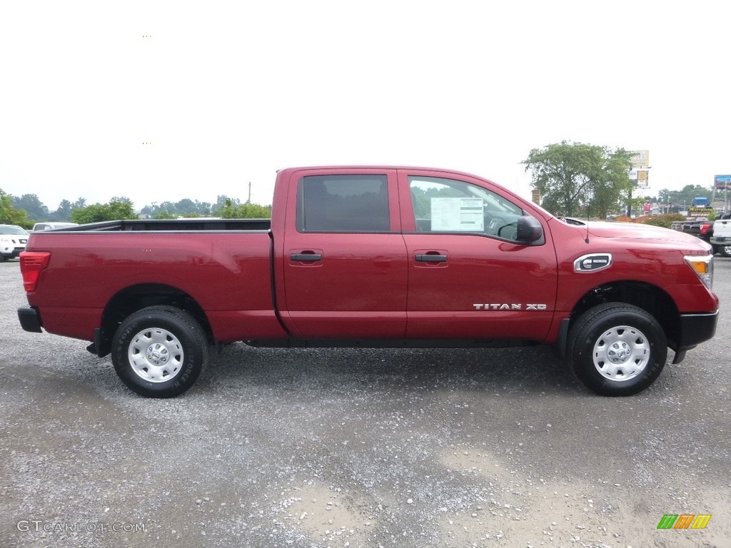 Cayenne Red 2017 Nissan TITAN XD S Crew Cab 4x4 Exterior Photo #121783110