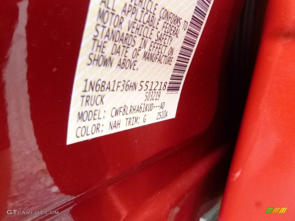 2017 Nissan TITAN XD S Crew Cab 4x4 Color Code Photos