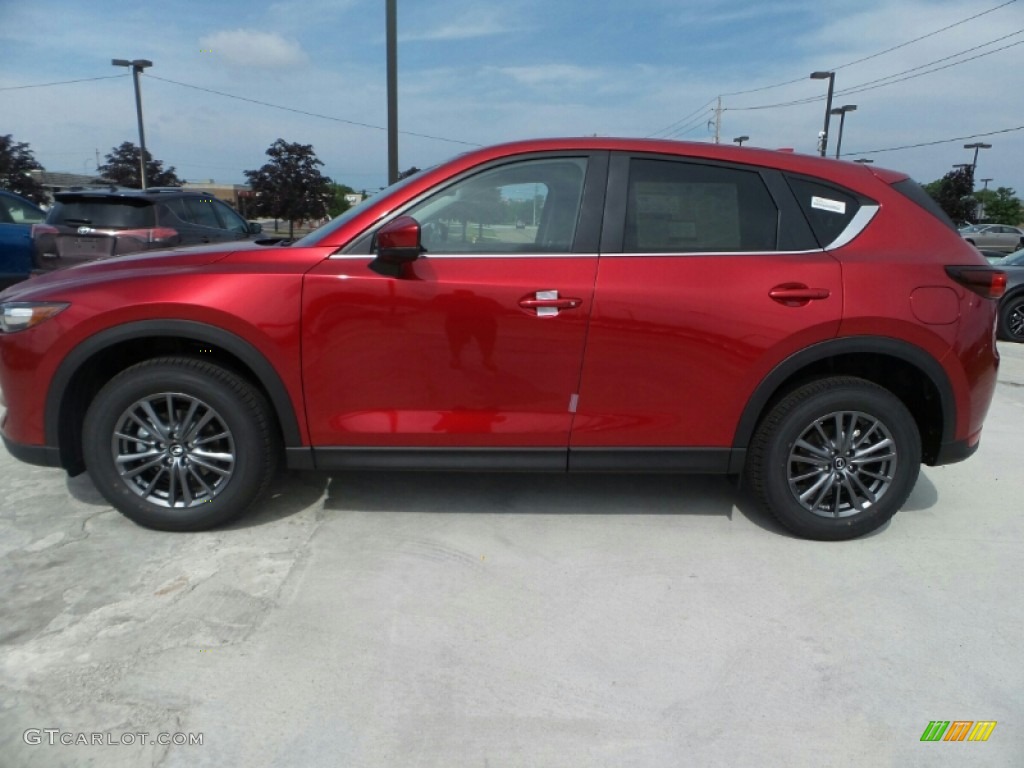 2017 CX-5 Touring AWD - Soul Red Metallic / Black photo #2