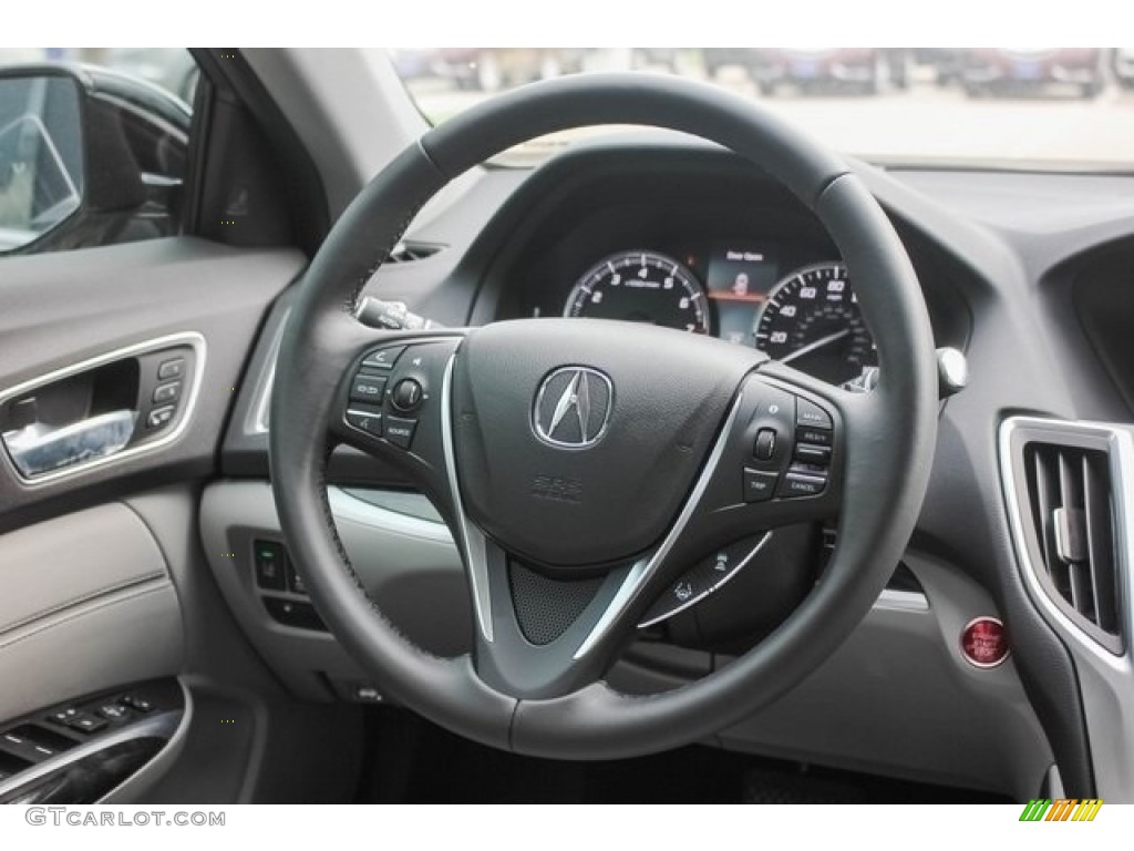 2018 Acura TLX V6 Technology Sedan Graystone Steering Wheel Photo #121783918