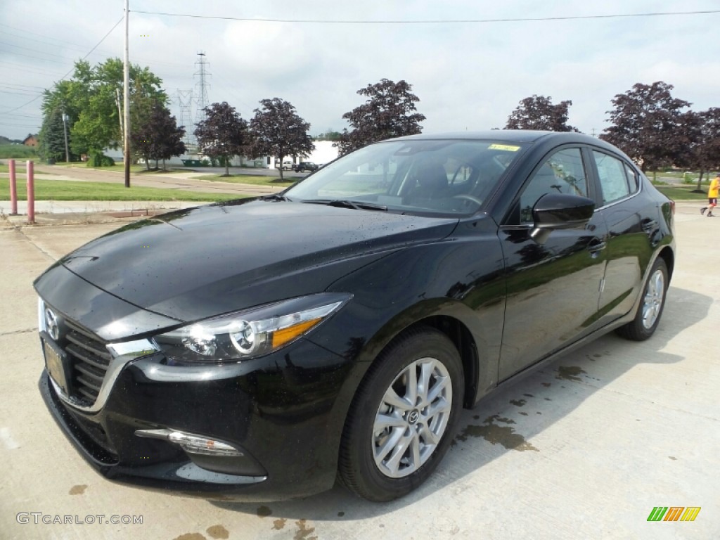 Jet Black Mica 2018 Mazda MAZDA3 Sport 4 Door Exterior Photo #121784607