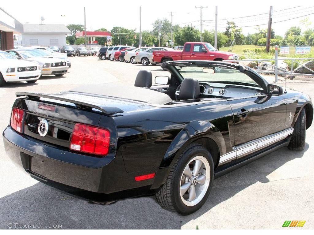 2006 Mustang V6 Premium Convertible - Black / Black photo #5