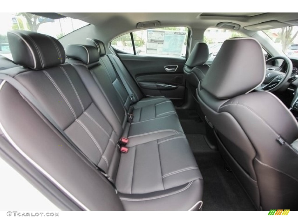 Ebony Interior 2018 Acura TLX V6 Technology Sedan Photo #121786188