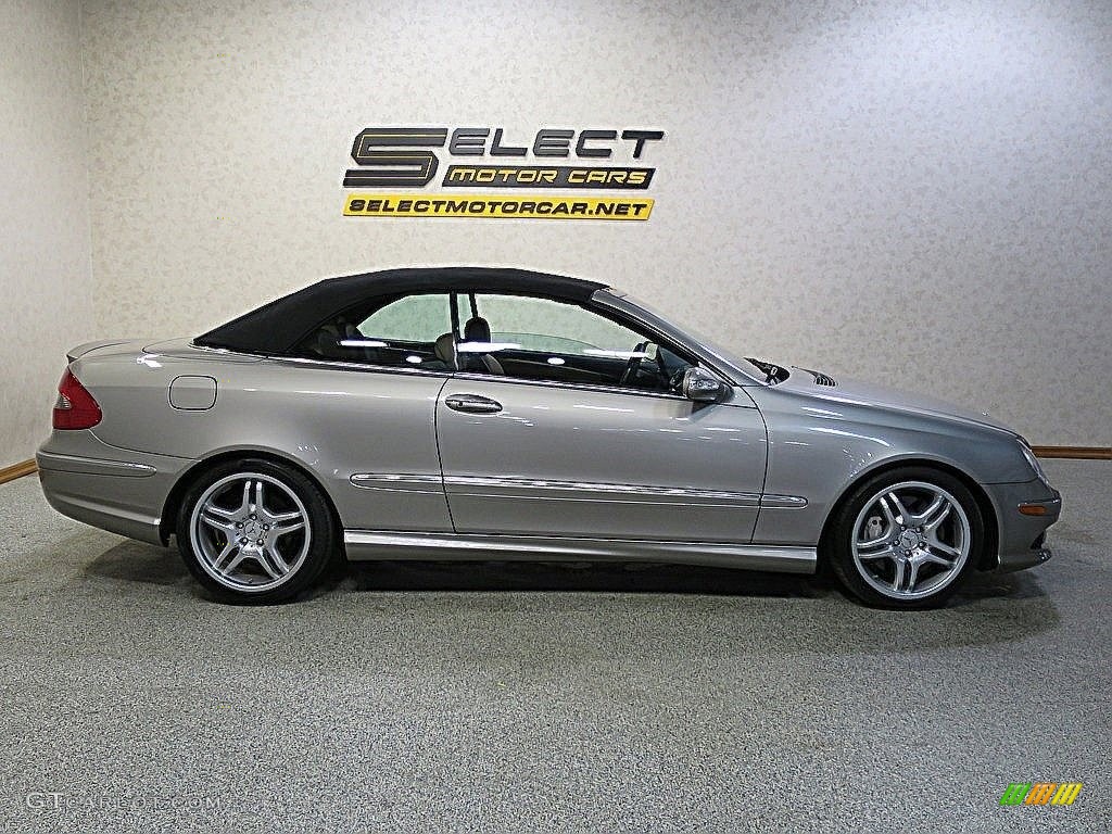 2009 CLK 550 Cabriolet - Pewter Metallic / Black/Cappuccino photo #5