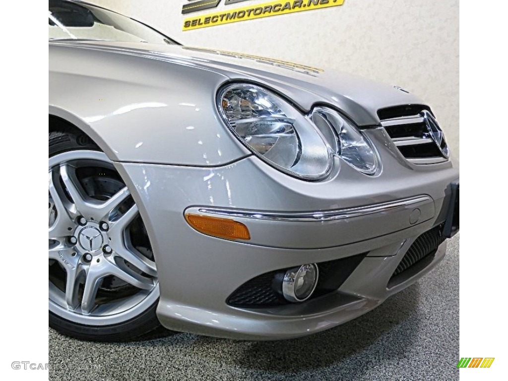 2009 CLK 550 Cabriolet - Pewter Metallic / Black/Cappuccino photo #10