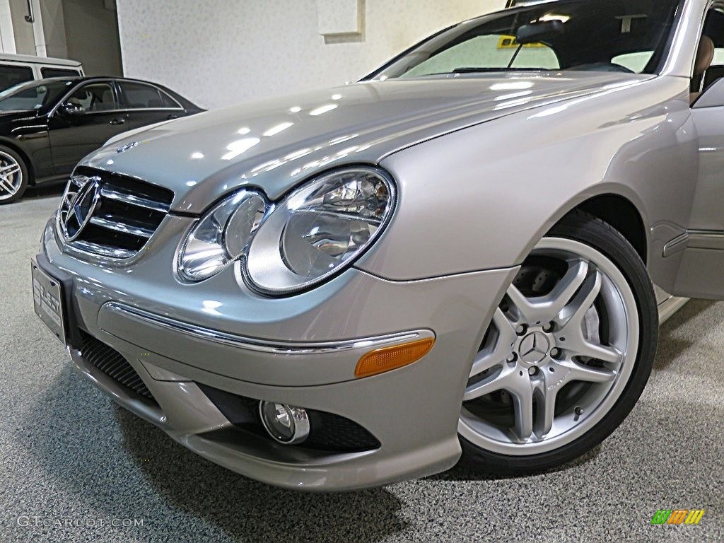 2009 CLK 550 Cabriolet - Pewter Metallic / Black/Cappuccino photo #11