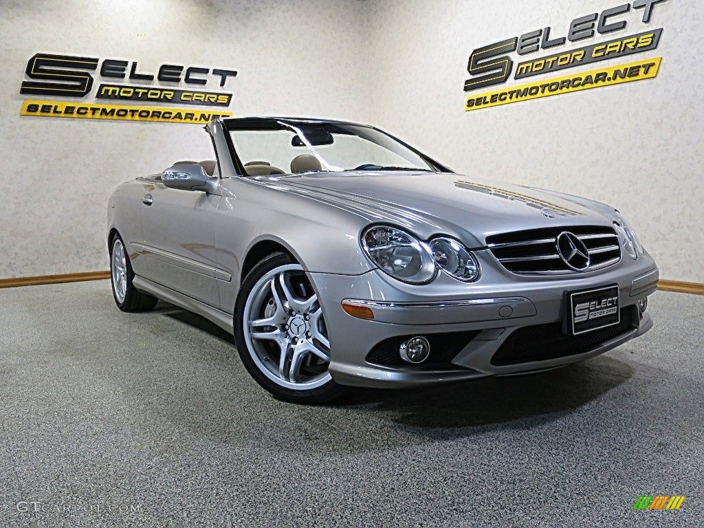 2009 CLK 550 Cabriolet - Pewter Metallic / Black/Cappuccino photo #12