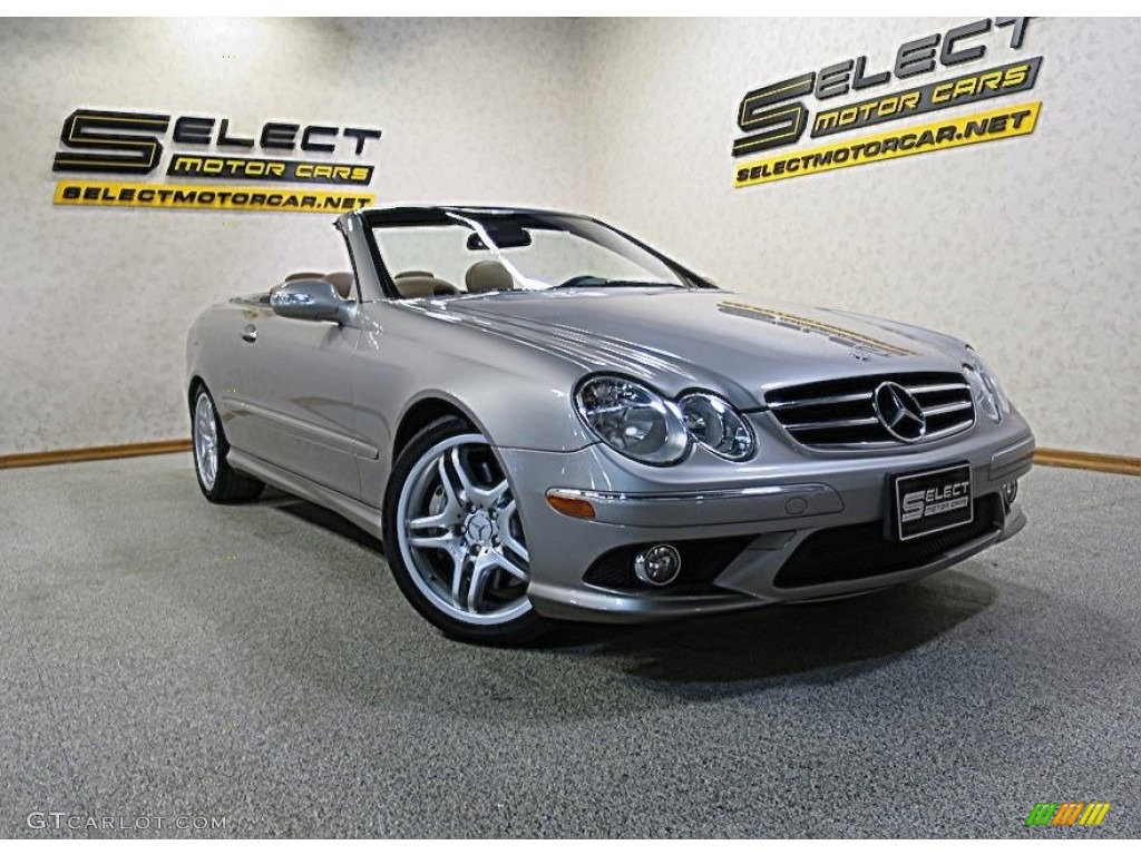 2009 CLK 550 Cabriolet - Pewter Metallic / Black/Cappuccino photo #13