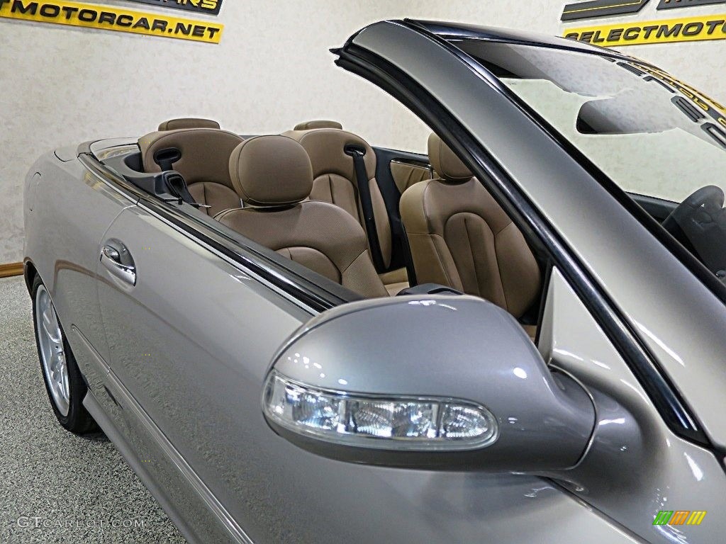 2009 CLK 550 Cabriolet - Pewter Metallic / Black/Cappuccino photo #15