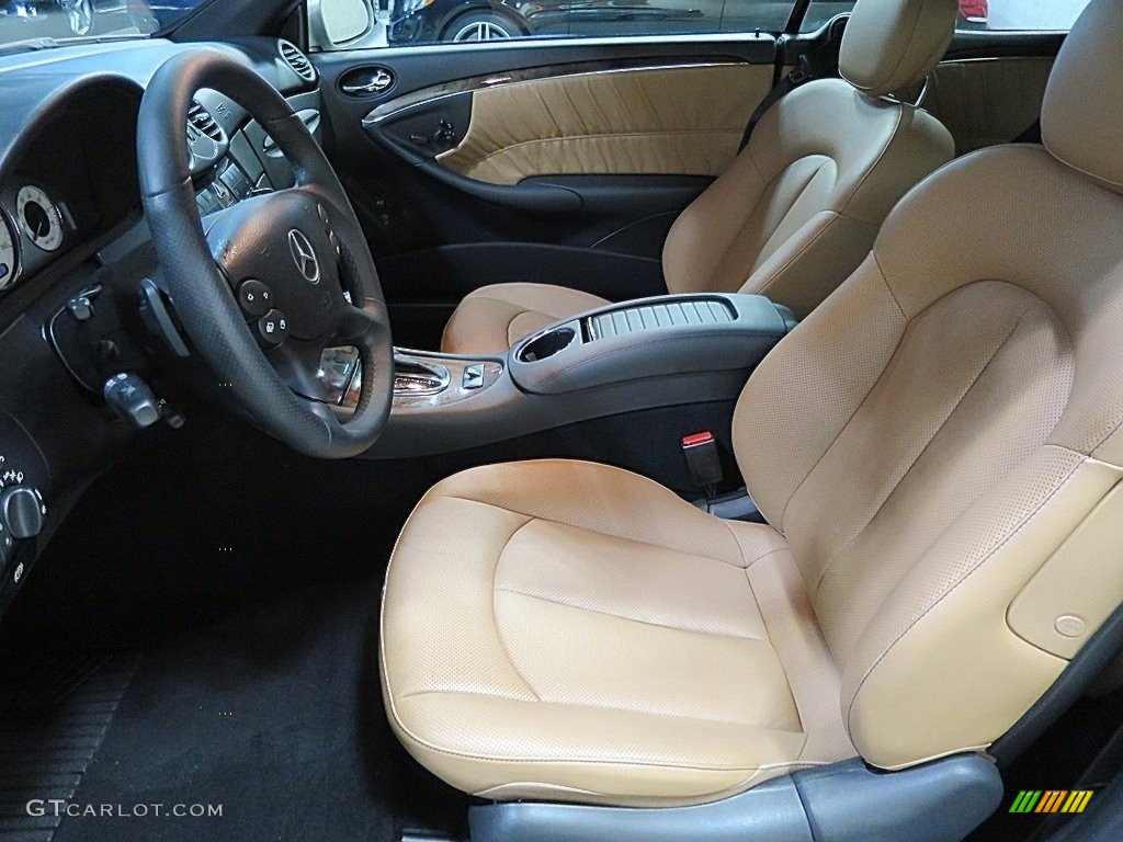2009 CLK 550 Cabriolet - Pewter Metallic / Black/Cappuccino photo #17