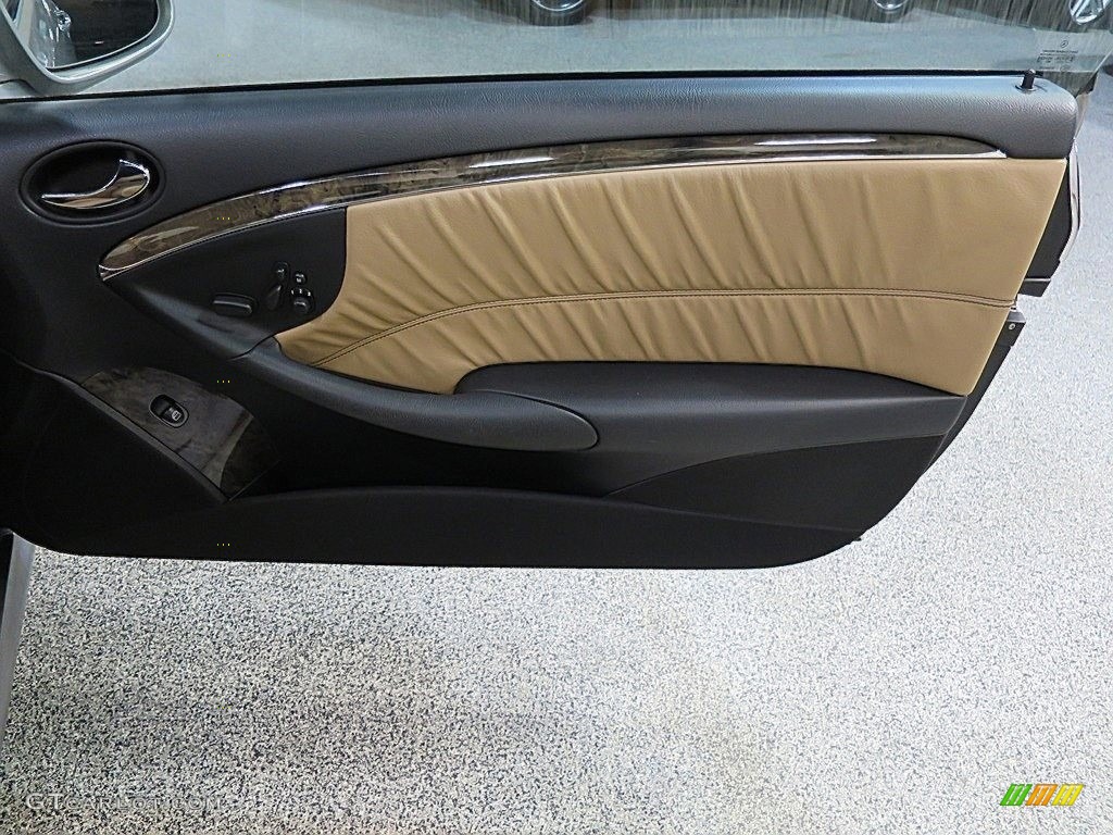 2009 CLK 550 Cabriolet - Pewter Metallic / Black/Cappuccino photo #25